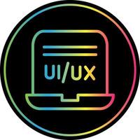 diseño de icono de vector de diseñador de ui ux