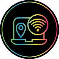 Digital Nomad Hub Vector Icon Design