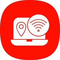 Digital Nomad Hub Vector Icon Design