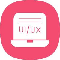 diseño de icono de vector de diseñador de ui ux