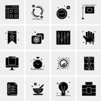 16 Universal Business Icons Vector Creative Icon Illustration to use in web and Mobile Related project