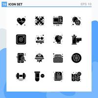 16 Creative Icons Modern Signs and Symbols of social instagram optimization egg color Editable Vector Design Elements