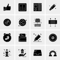 16 Universal Business Icons Vector Creative Icon Illustration to use in web and Mobile Related project