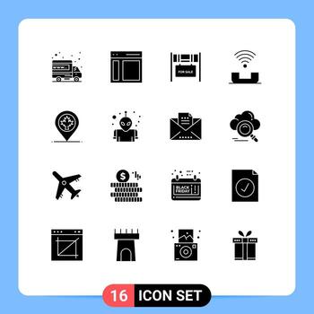 User Interface Pack of 16 Basic Solid Glyphs of telephone productivity user help for sale Editable Vector Design Elements