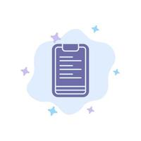 Clipboard Text Board Motivation Blue Icon on Abstract Cloud Background vector