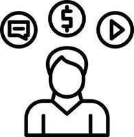 Consumer Behavior Vector Icon Design