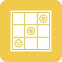 Mat Glyph Round Corner Background Icon vector