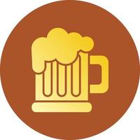 Pint Of Beer Creative Icon Design vector