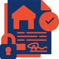 Home Insurance Creative Icon Design vector