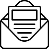 E Newsletter Vector Icon Design