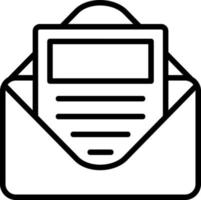 E Newsletter Vector Icon Design