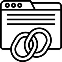 Backlinks Vector Icon Design