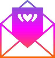 diseño de icono de vector de carta de amor