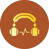 Headphone Creative Icon Design vector