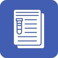 Notes Glyph Round Corner Background Icon vector
