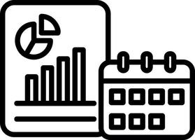Yearly Report Vector Icon Design