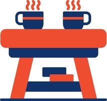Coffee Table Creative Icon Design vector