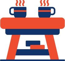 Coffee Table Creative Icon Design vector