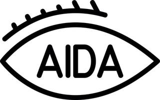 Aida Vector Icon Design