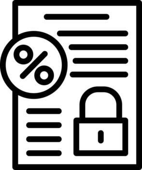 Fixed Interest Vector Icon Design