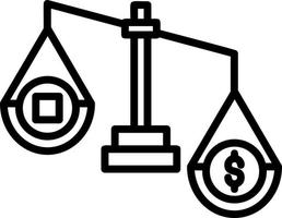 Money Scale Vector Icon Design