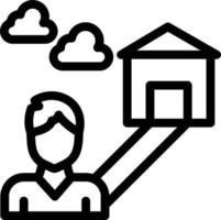 Loneliness Vector Icon Design