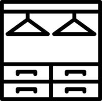 Wardrobe Vector Icon Design