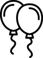 New Year Balloons Vector Icon Design
