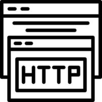 diseño de icono de vector de http