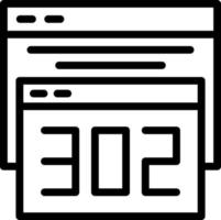 302 Redirect Vector Icon Design