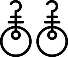 Earrings Vector Icon Design