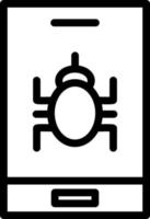 Mobile Virus Vector Icon Design