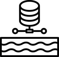 Data Lake Vector Icon Design