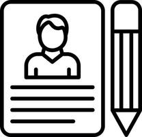 Job Application Vector Icon Design