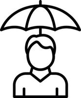 Individual Insurance Vector Icon Design