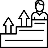 Career Growth Vector Icon Design