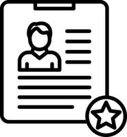 Good Resume CV Vector Icon Design