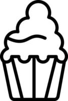 diseño de icono de vector de cupcake