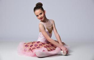 Beautiful girl ballet dancer. photo