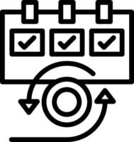 Daily Scrum Vector Icon Design