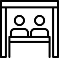 Virtual Team Room Vector Icon Design