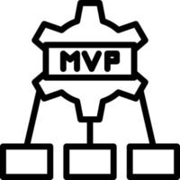 diseño de icono de vector mvp