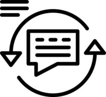 Feedback Loop Vector Icon Design