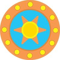 Steel Shield Vector Icon Design