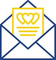 diseño de icono de vector de carta de amor