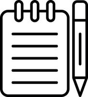 Taking Notes Vector Icon Design