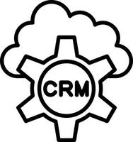 diseño de icono de vector crm