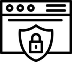Website Security Vector Icon Design