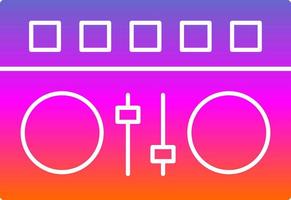 DJ Mixer Vector Icon Design