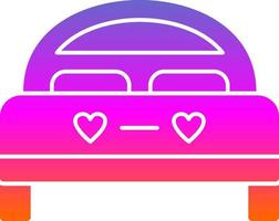 Double Bed Vector Icon Design